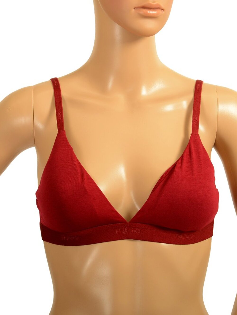 Hugo Boss Women's "Hugo ID Triangle Pad" Red Padded Bra US S IT 40